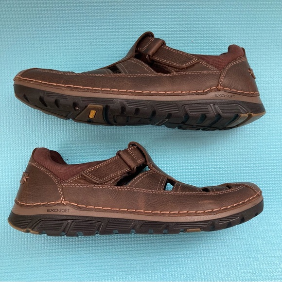 Rockport Brown Leather Fisherman Sandals Athletic Shoes Men\'s 8M main image 2